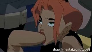 Бэтмен и Женщина-Чудо трахают Женщину-Ястреб