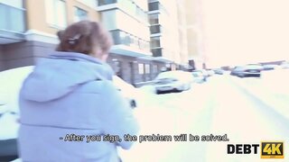 DEBT4K. Calibri тэнгэр Элч наймаачин чадахгүй мөнгө олох боловч тэр нь ашиглаж болно түүний бэлгийн charms